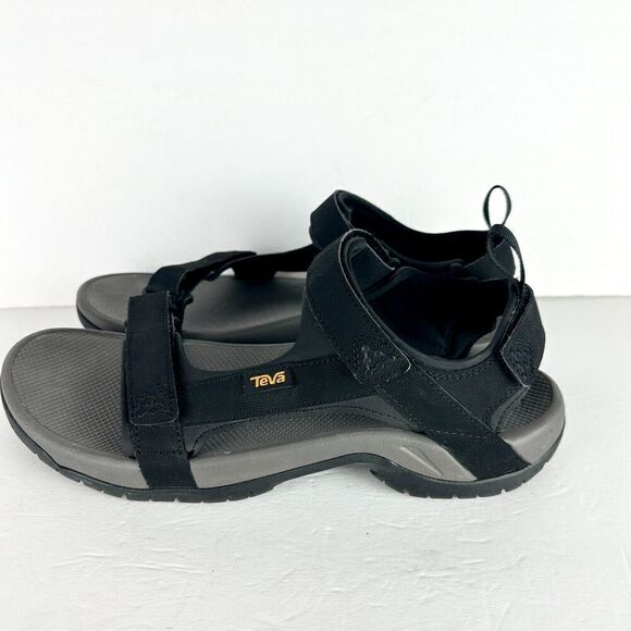 Teva Men's Meacham Hiking Sandal Size 12 Black Gray Outdoor Camping EUC - Picture 1 of 8